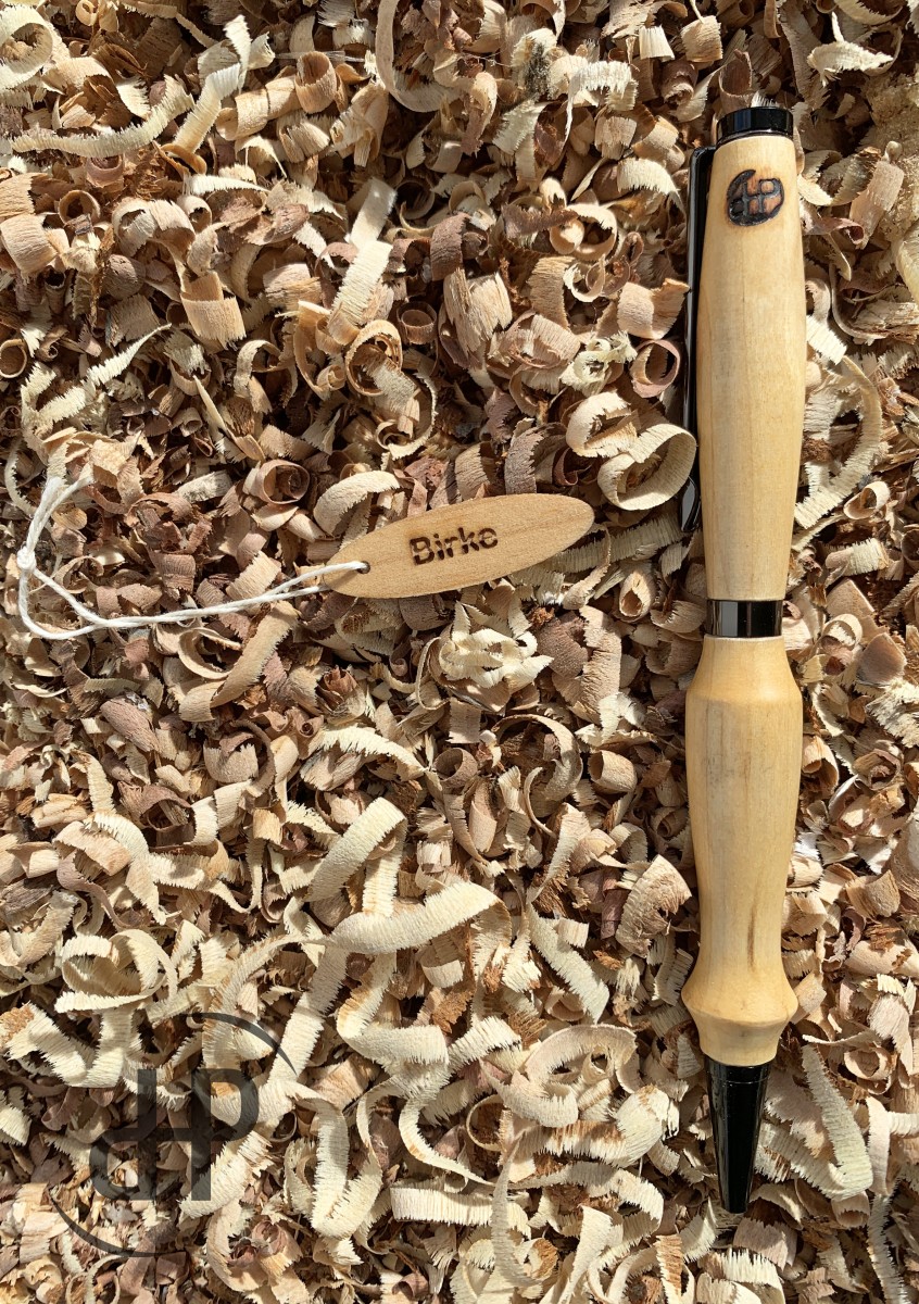 Birkenkugelschreiber, inkl. Magic Pen Box
