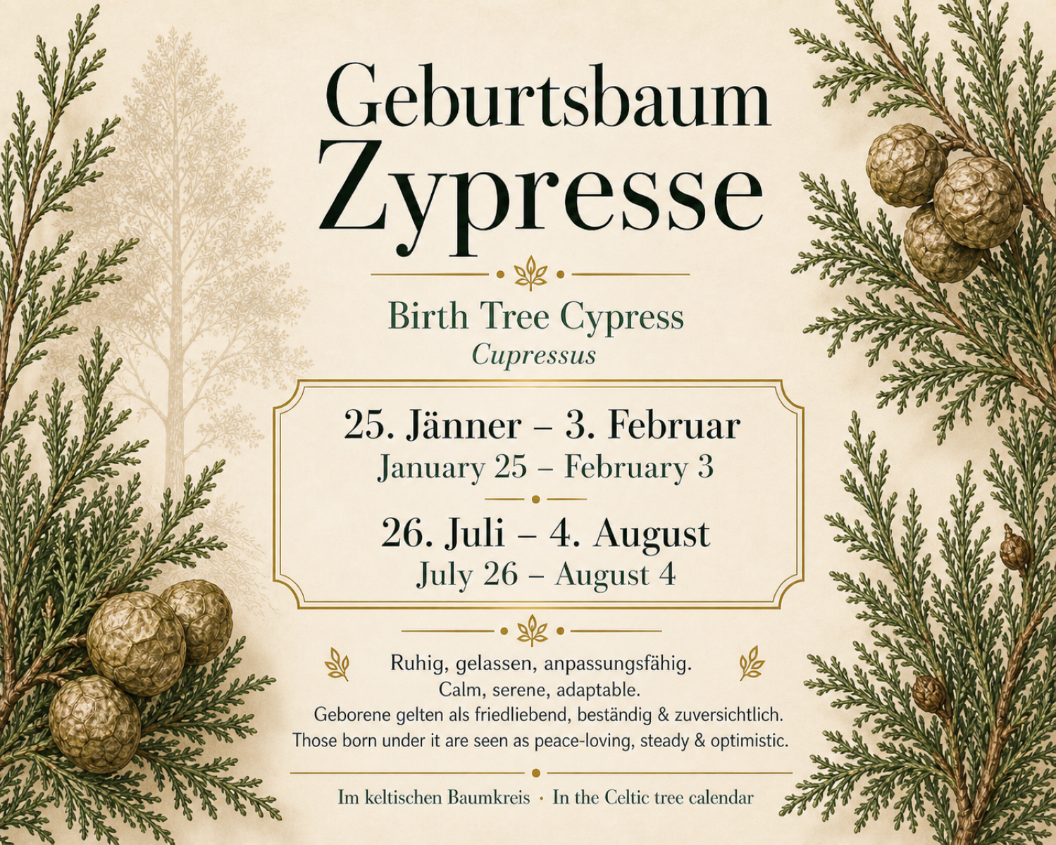 Zypressenkugelschreiber, inkl. Magic Pen Box