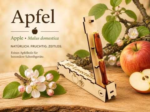 Apfelkugelschreiber, inkl. Magic Pen Box