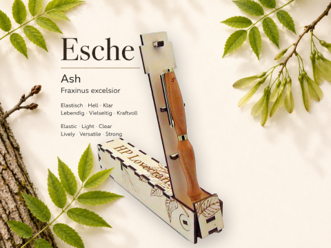 Eschenkugelschreiber, inkl. Magic Pen Box