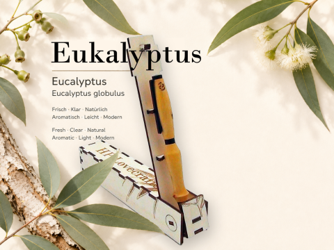 Eukalyptuskugelschreiber, inkl. Magic Pen Box