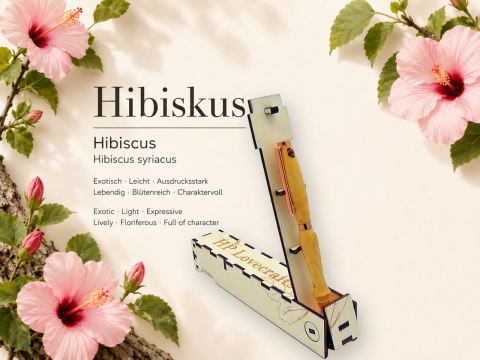 Hibiskuskugelschreiber, inkl. Magic Pen Box