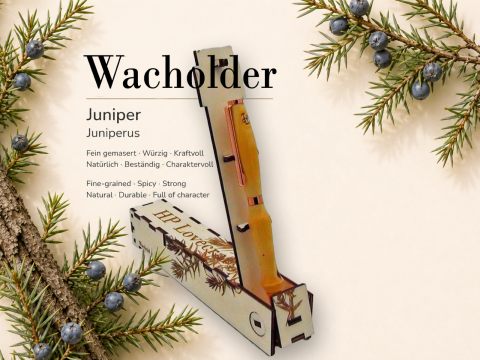 Wacholderkugelschreiber, inkl. Magic Pen Box